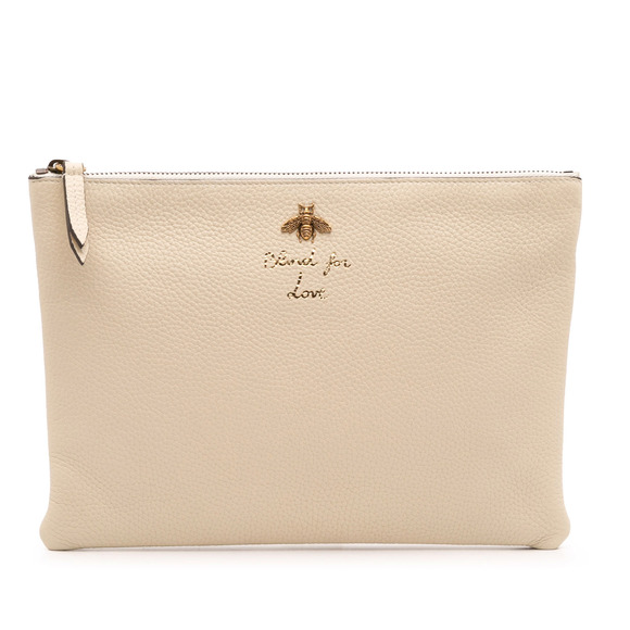 Pre-Loved Gucci Leather Blind For Love Clutch - Picture 1 of 11